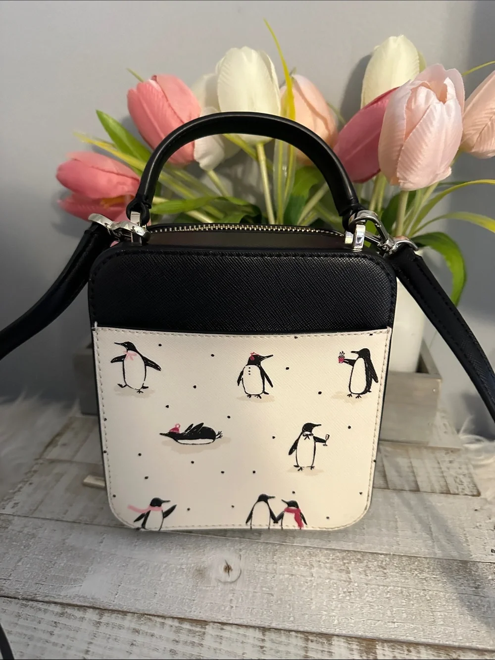 Kate spade vanity penguin crossbody bag